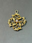 Art Nouveau 14K Gold Diamond Motif Brooch Pendant