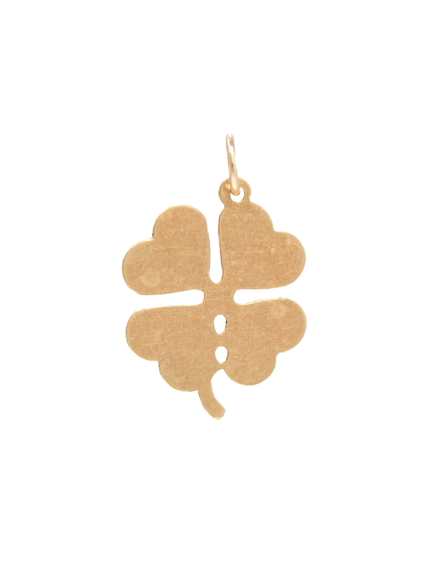 Vintage 14K Gold Four Leaf Clover Charm