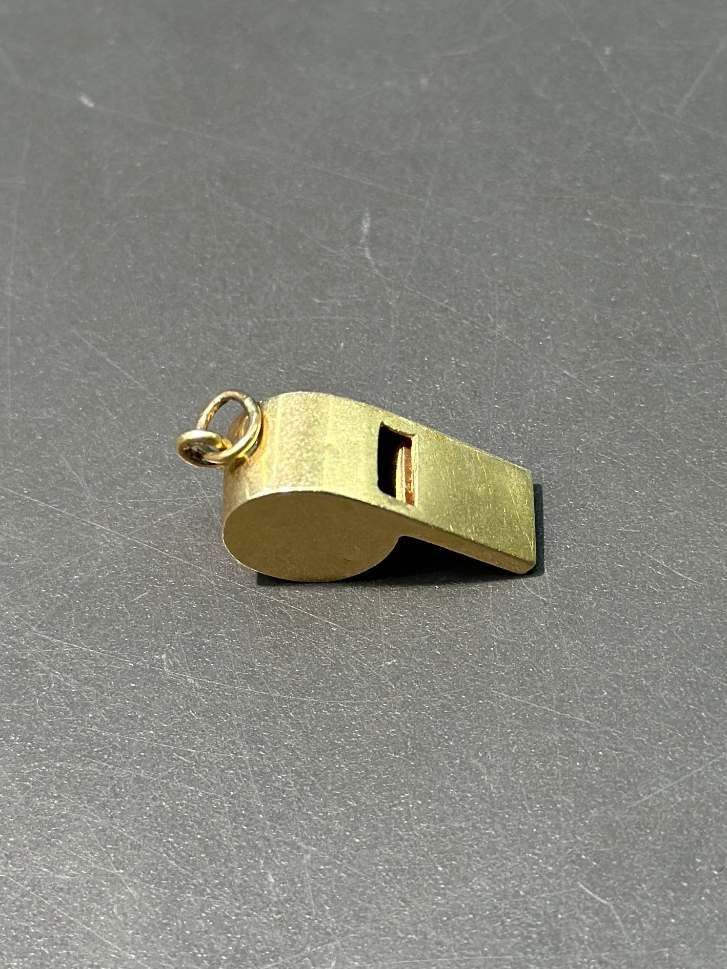 Vintage 14K Gold Whistle Pendant