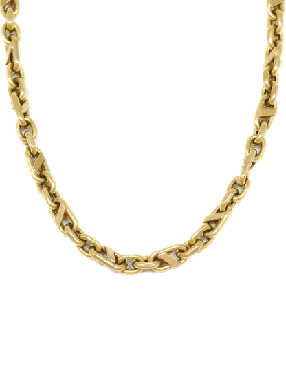 Vintage 14K Gold Fancy Link Chain Necklace 20.0 inch