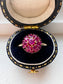 Antique 14K Gold 1.61 CTW Ruby Cluster Conversion Ring