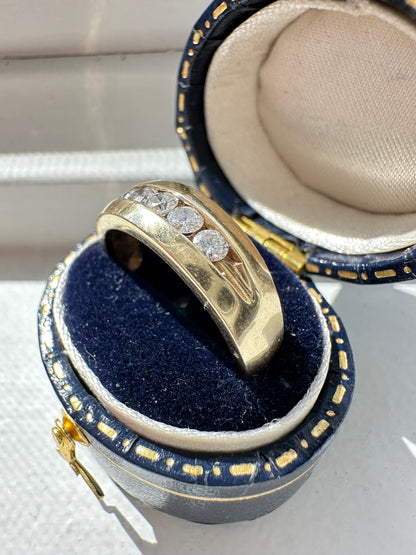 14K 黄金 0.50 CTW 五钻戒指