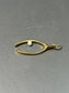 Art Nouveau 14K Gold Pearl Wish Bone Conversion Charm