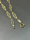 Vintage 18K Gold Filigree Chain Necklace 24.0”