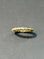 14K Gold Oval Diamond Eternity Band Ring SZ 6