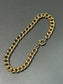 Vintage Portuguese 19K Yellow Gold Hollow Curb Link Bracelet