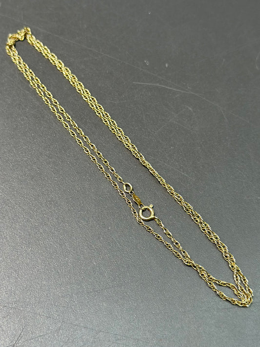 14K Gold Rope Chain 18.0 inch