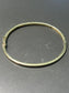 14K Gold Round Cut Diamond Bangle