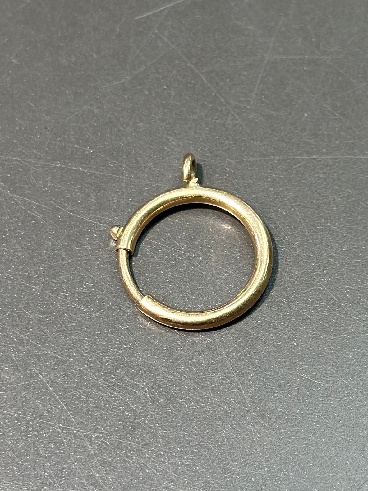 Vintage 14K Gold Large Spring Clasp