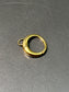 18K Gold Circular Charm Holder Clasp