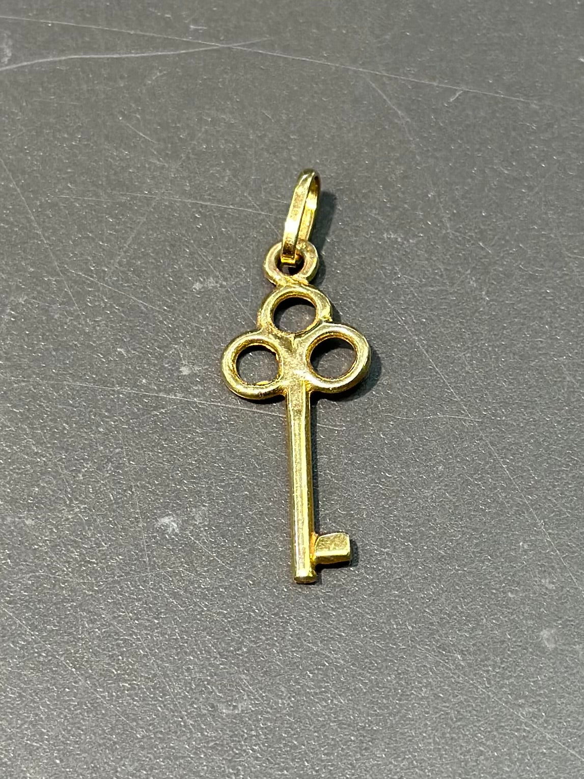 Vintage 14K Gold Key Charm