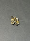 Antique 14K Gold Mini Enamel Clover Shamrock Charm