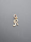 Vintage 14K R Letter Charm