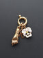 Vintage 14K Gold Carabiner Charm Holder