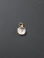 Vintage Platinum Topped 14K Gold Mini Moonstone Charm