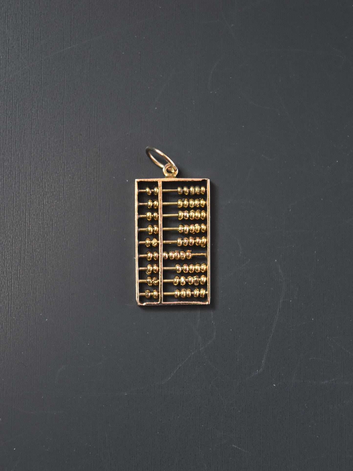 Vintage 9K Gold Abacus Pendant Charm