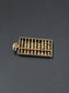 Vintage 9K Gold Abacus Pendant Charm