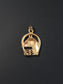 14K Gold Horseshoe Horse Charm