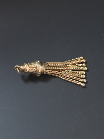 维多利亚 14K 金流苏吊坠饰品