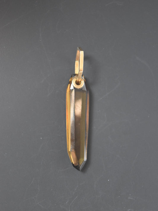 Vintage 14K Gold Smoky Quartz Pendant