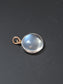 Art Deco Platinum 14K Gold Moonstone Pendant