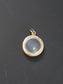 Art Deco Platinum 14K Gold Moonstone Pendant