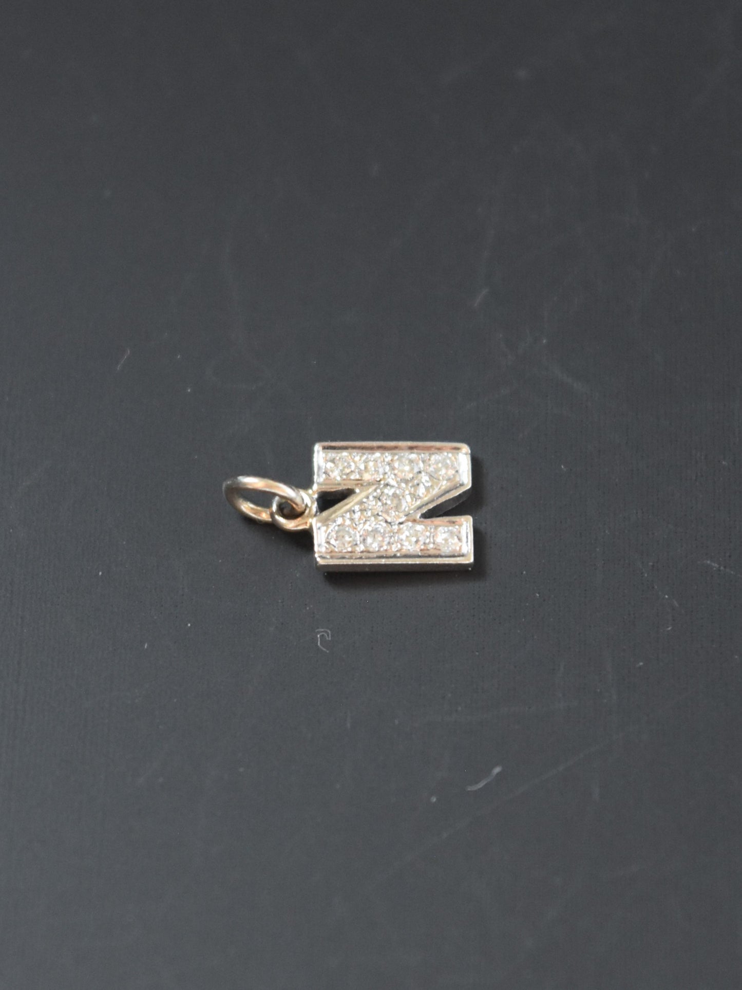 Platinum Diamond N Letter Charm