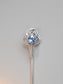 Art Deco 14K Gold Natural Sapphire Ice Cream Stick Pin