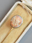 Victorian 14K Gold Shell Cameo Lady Profile Stick Pin