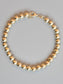 14K Gold 6.0 mm Beaded Bracelet 7.5 inch