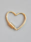 14K Gold Heart Shape Carabiner Lock