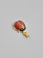 Vintage 14K Gold Enamel Ladybug Charm