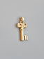 Vintage 14K Gold Puffy Key Charm