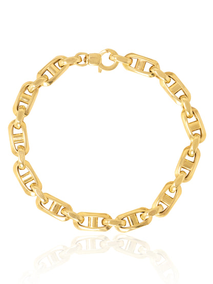 Vintage 14K Gold Mariner Link Bracelet