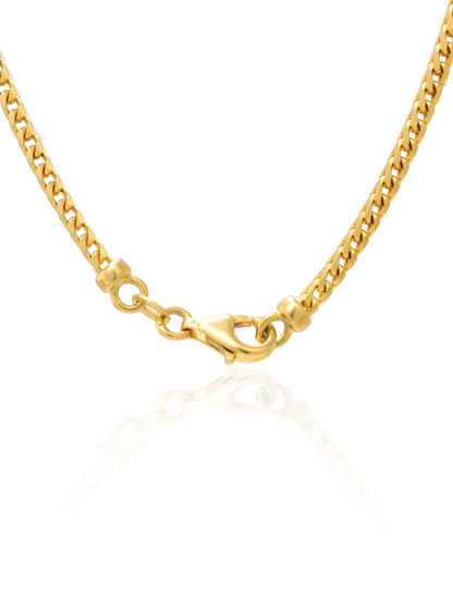 Vintage 14K Gold Boxed Wheat Chain