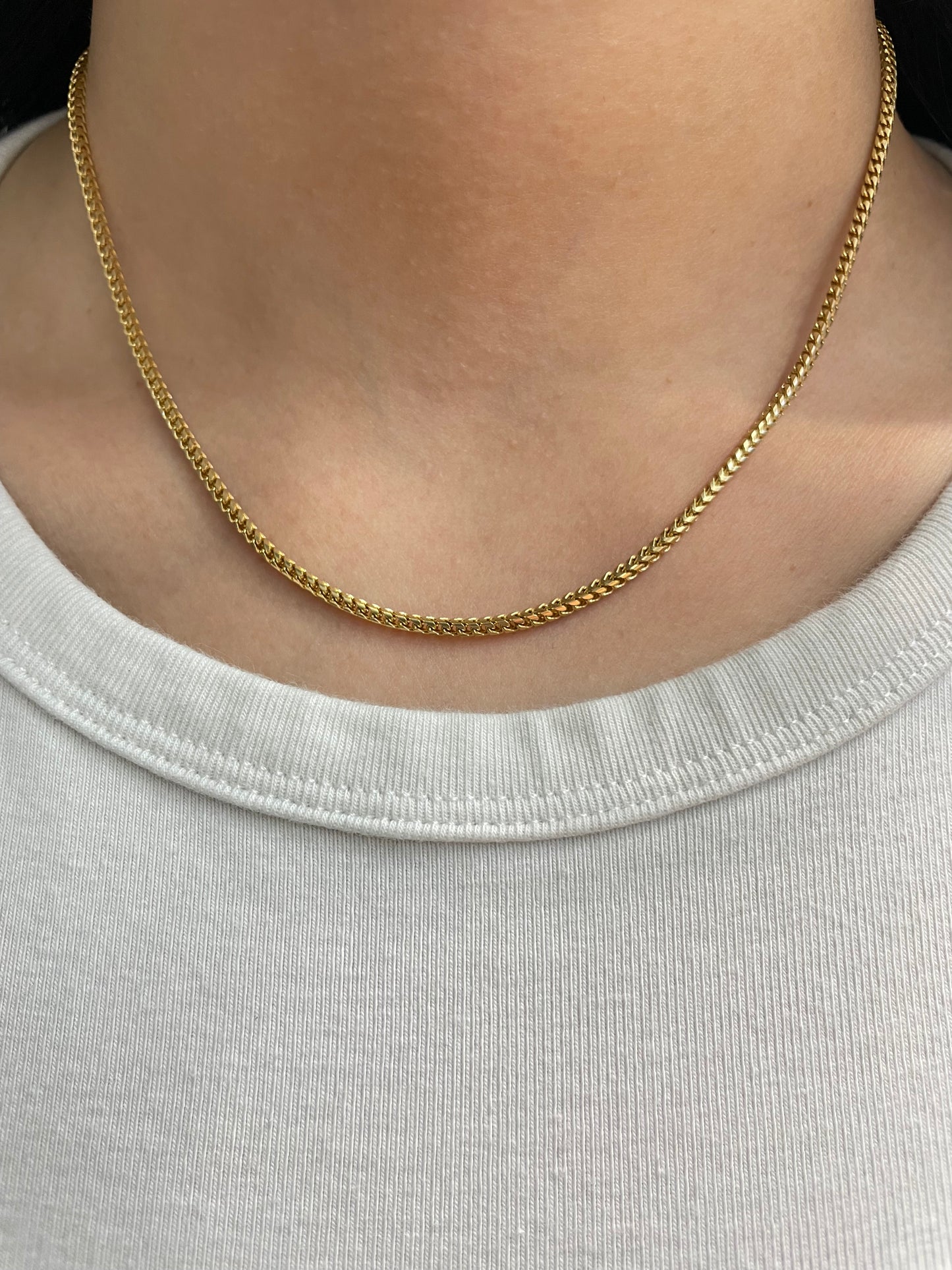 14K Gold 2.0 mm Franco Woven Necklace