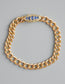 Antique French 18K Gold Sapphire Diamond Curb Link Bracelet