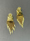 Vintage 18K Gold Spiked Tassel Fringe Earrings