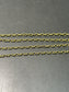 14K Gold Faceted Oval Link Chain Necklace 18.0 inch