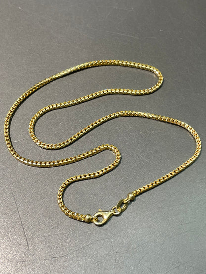 14K Gold 2.0 mm Franco Woven Necklace