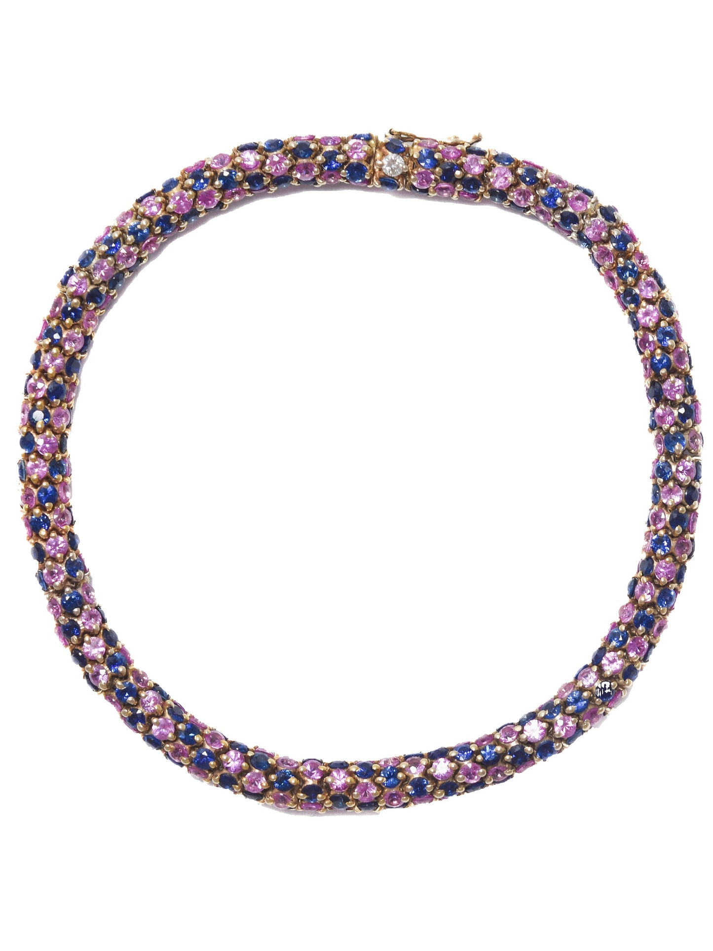 18K Gold Multi-Sapphire Bracelet