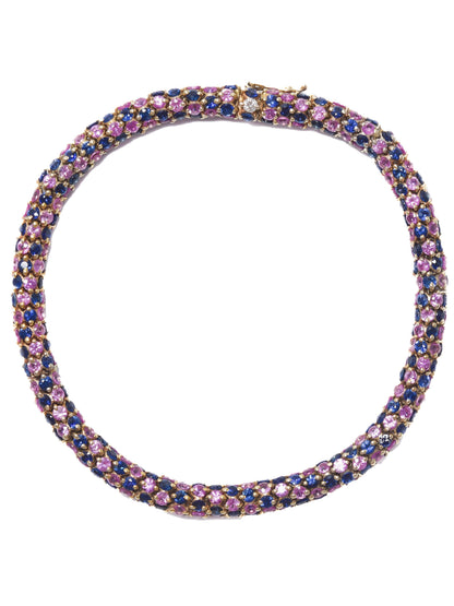 18K Gold Multi-Sapphire Bracelet