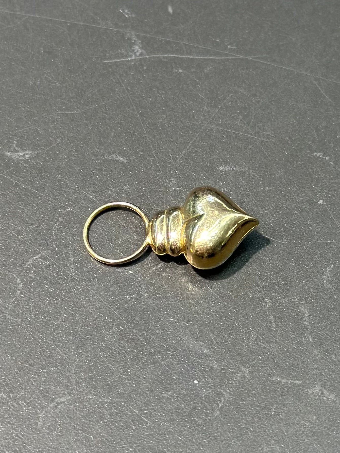 Vintage 14K Gold Puffy Heart Charm