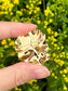 Vintage 14K Gold Pearl Pansy Flower Brooch