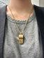 Vintage 18K Gold Extra Large Whistle Pendant