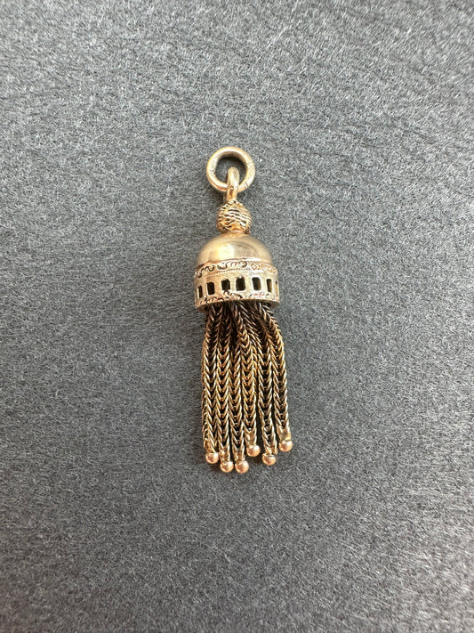 维多利亚 14K 金流苏吊坠饰品