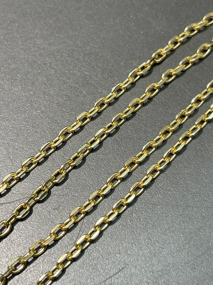 14K Gold 2.5 mm Cable Chain Necklace