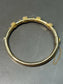 Victorian Style 14K Yellow Gold Natural Ruby Bangle Bracelet