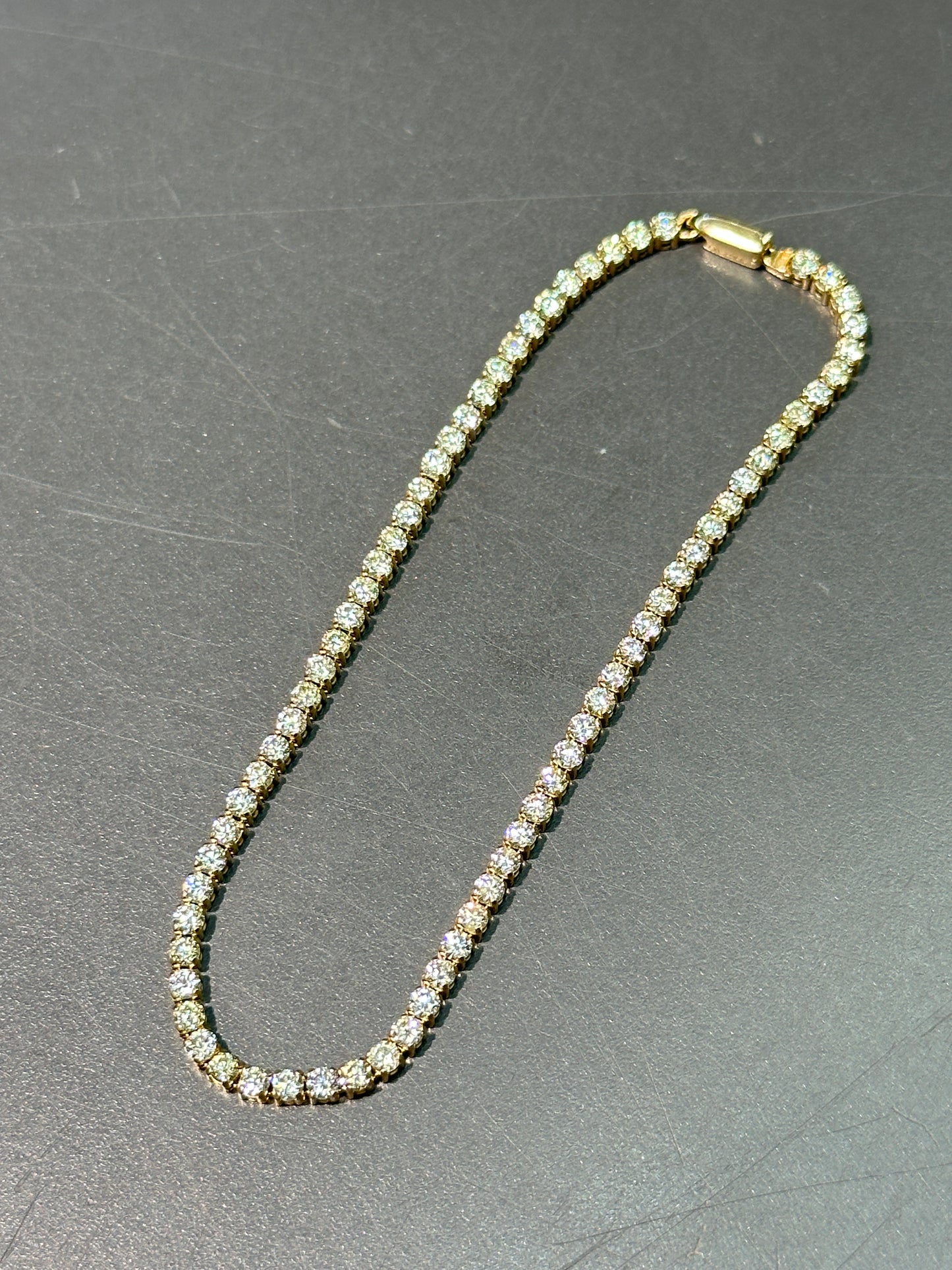 14K Yellow Gold 3.00 CTW Diamond Tennis Bracelet