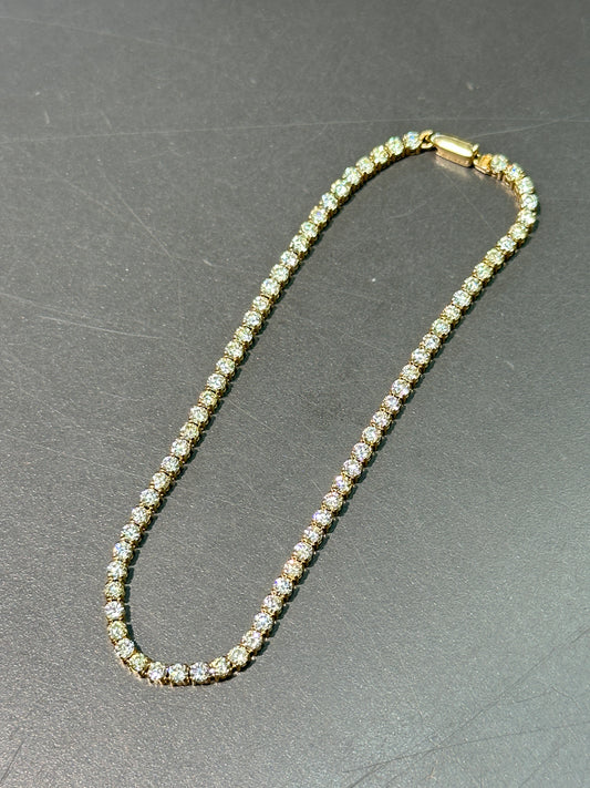 14K Yellow Gold 3.00 CTW Diamond Tennis Bracelet